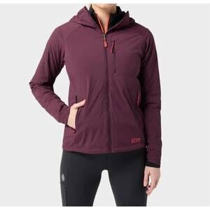 NEW STIO dawner hooded jacket in aubergine